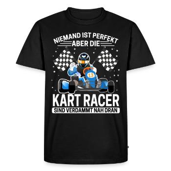 Go Kart - T-shirt Premium bio Homme - noir - Devant - Nico (187cm)