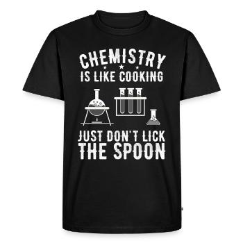 chimie - T-shirt Premium bio Homme - noir - Devant - Nico (187cm)