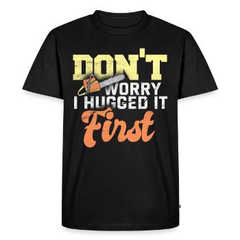 lumberjack - Men's Premium Organic T-Shirt - black - Front - Nico (187cm)
