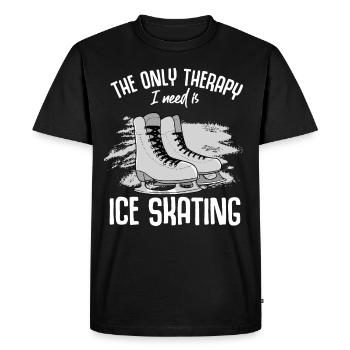 figure skating - Men's Premium Organic T-Shirt - black - Front - Nico (187cm)