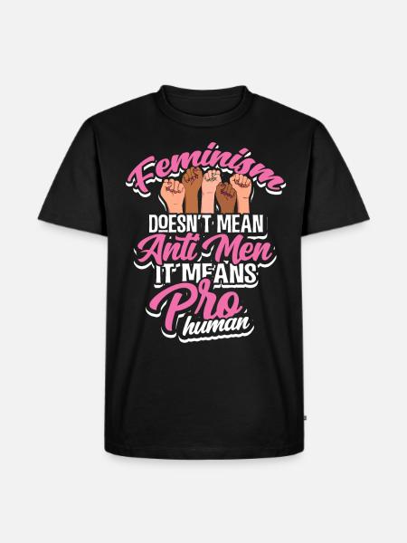 Feminist - Men's Premium Organic T-Shirt - black