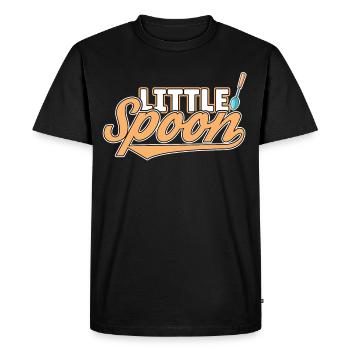 Big Spoon Little Spoon Matching Couple Sleep - Men's Premium Organic T-Shirt - black - Front - Nico (187cm)