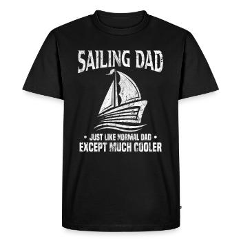 sailing - Men's Premium Organic T-Shirt - black - Front - Nico (187cm)