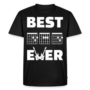 Best Dad Ever Musician Tablatures pour guitare Father's Day Guitar - T-shirt Premium bio Homme - noir - Devant - Nico (187cm)