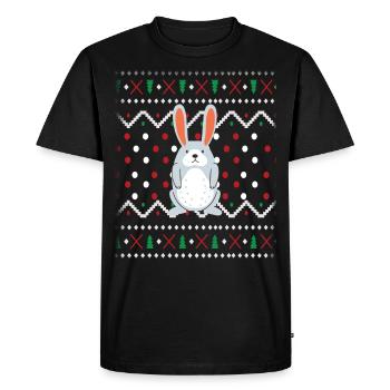 Ugly Christmas - Men's Premium Organic T-Shirt - black - Front - Nico (187cm)