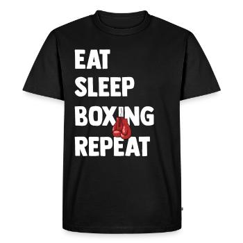 Boxe Arts Martiaux Punch Gants de Boxe Sparring - T-shirt Premium bio Homme - noir - Devant - Nico (187cm)