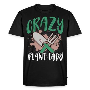 Garden woman raised bed florist planting allotment garden - Men's Premium Organic T-Shirt - black - Front - Nico (187cm)