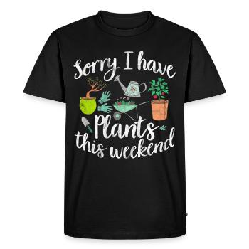 gardener - Men's Premium Organic T-Shirt - black - Front - Nico (187cm)
