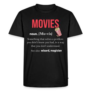 Film - T-shirt Premium bio Homme - noir - Devant - Nico (187cm)