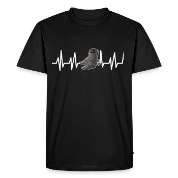 Linedance musique country western danse sport - T-shirt Premium bio Homme - noir - Devant - Nico (187cm)