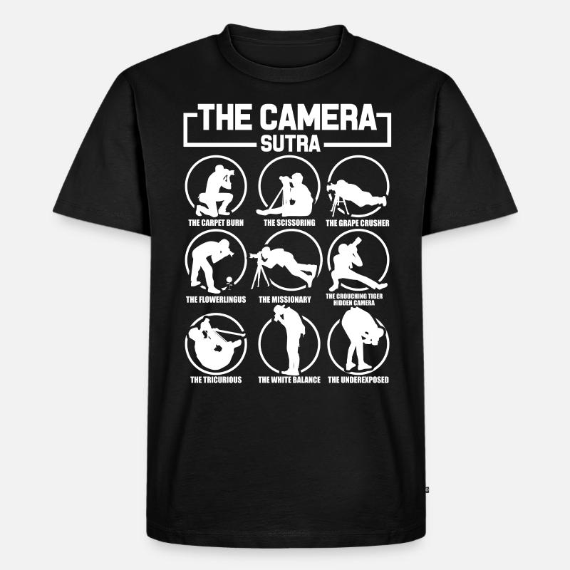 Fotograf - Männer Premium Bio T-Shirt - Schwarz