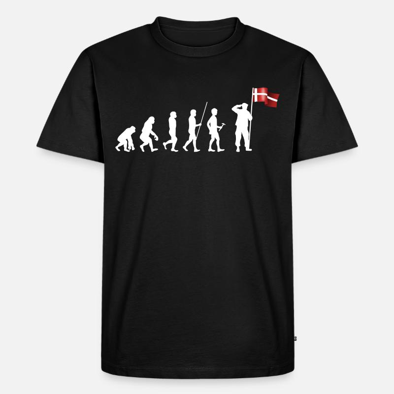 Dänemark - Männer Premium Bio T-Shirt - Schwarz