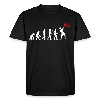 Albanie Kosovo Tirana Balkans Shqip Drapeau Albanais - T-shirt Premium bio Homme - noir - Devant - Nico (187cm)