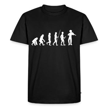 Violon violon violon Orchestre Instrument de musique Violon violon - T-shirt Premium bio Homme - noir - Devant - Nico (187cm)