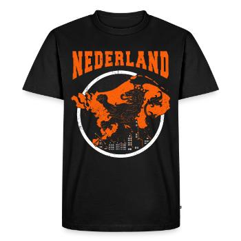 Netherlands - Men's Premium Organic T-Shirt - black - Front - Nico (187cm)