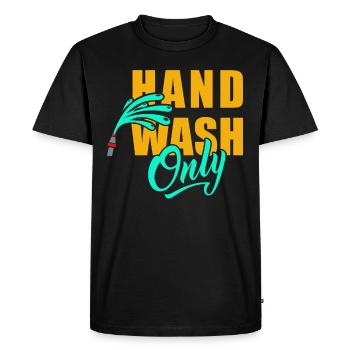 Hand Wash Only Car Detailing - T-shirt Premium bio Homme - noir - Devant - Nico (187cm)