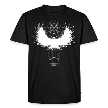 Viking Aegishjalmur Helmet of Awe Terror - Men's Premium Organic T-Shirt - black - Front - Nico (187cm)