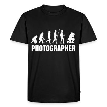 Photographe - T-shirt Premium bio Homme - noir - Devant - Nico (187cm)