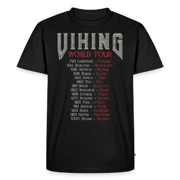 Viking World Tour Vikings Turnee - T-shirt Premium bio Homme - noir - Devant - Nico (187cm)