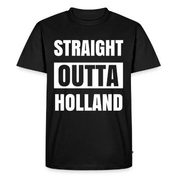 Pays-Bas Hollande Amsterdam Cadeau Rotterdam - T-shirt Premium bio Homme - noir - Devant - Nico (187cm)