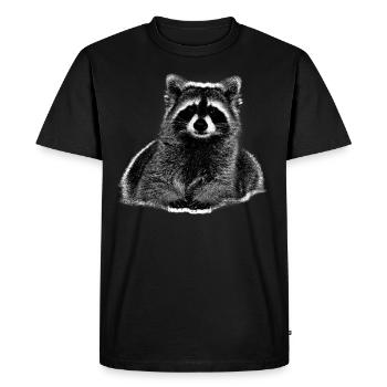 Rat de lavage - T-shirt Premium bio Homme - noir - Devant - Nico (187cm)