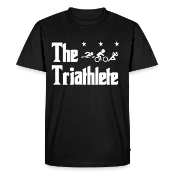 triathlon - Men's Premium Organic T-Shirt - black - Front - Nico (187cm)