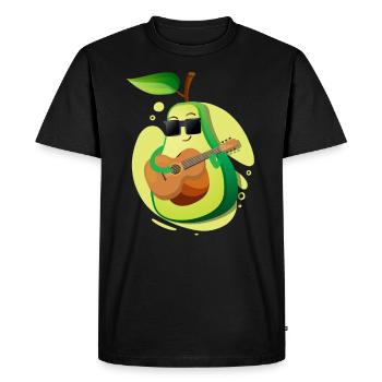 avocado - Men's Premium Organic T-Shirt - black - Front - Nico (187cm)