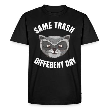 Rat de lavage - T-shirt Premium bio Homme - noir - Devant - Nico (187cm)