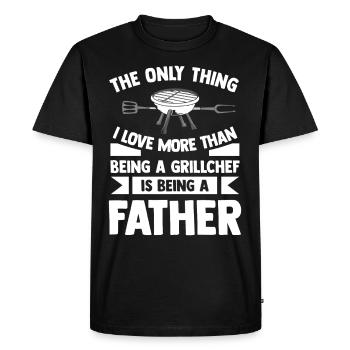 Barbecue - T-shirt Premium bio Homme - noir - Devant - Nico (187cm)