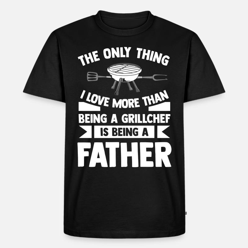 Grillen - Männer Premium Bio T-Shirt - Schwarz