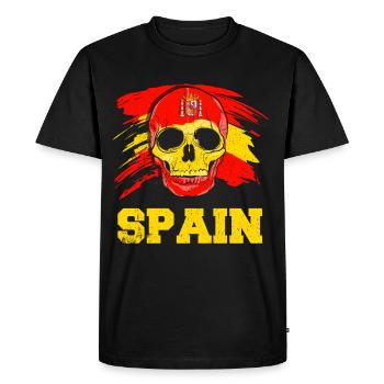 Spain - Men's Premium Organic T-Shirt - black - Front - Nico (187cm)