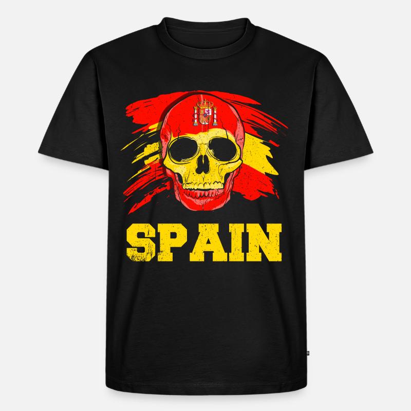 Spanien - Männer Premium Bio T-Shirt - Schwarz