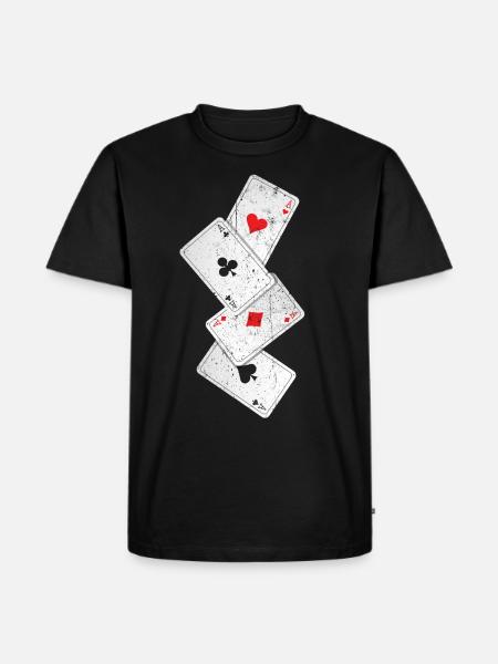 poker - Men's Premium Organic T-Shirt - black