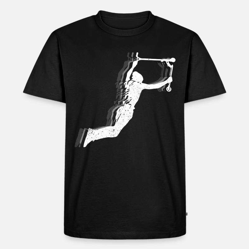 Scooter - Männer Premium Bio T-Shirt - Schwarz