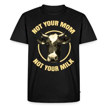 Végétal tshirt Droits des animaux Veggie Proverbes Bio Animal - T-shirt Premium bio Homme - noir - Devant - Nico (187cm)