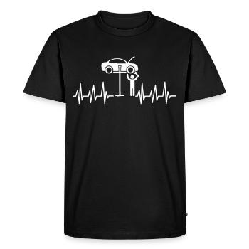 Mécanicien visseuse voiture cadeau artisan professionnel - T-shirt Premium bio Homme - noir - Devant - Nico (187cm)