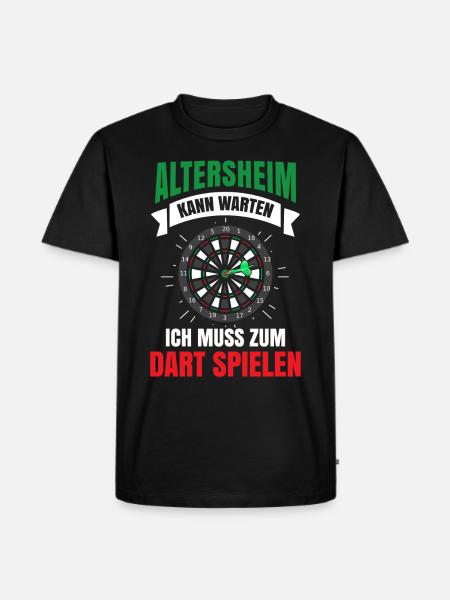 Dart - Männer Premium Bio T-Shirt - Schwarz