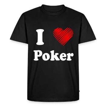Poker - T-shirt Premium bio Homme - noir - Devant - Nico (187cm)