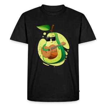 Avocado Gift Diet Healthy Keto Vegan Vegetarian - Men's Premium Organic T-Shirt - black - Front - Nico (187cm)