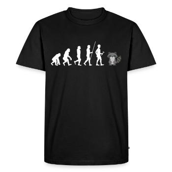 Rat de lavage - T-shirt Premium bio Homme - noir - Devant - Nico (187cm)