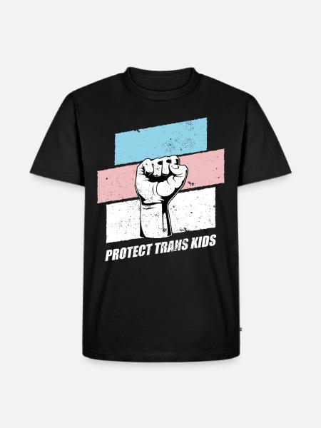 Protect Trans Kids - Men's Premium Organic T-Shirt - black