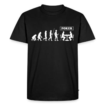 Poker Cards Casino All in Gift Poker Chips - Men's Premium Organic T-Shirt - black - Front - Nico (187cm)