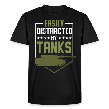 tank - Men's Premium Organic T-Shirt - black - Front - Nico (187cm)