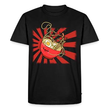 ramen - Men's Premium Organic T-Shirt - black - Front - Nico (187cm)