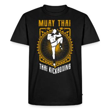 Muay Thai Boxe - T-shirt Premium bio Homme - noir - Devant - Nico (187cm)