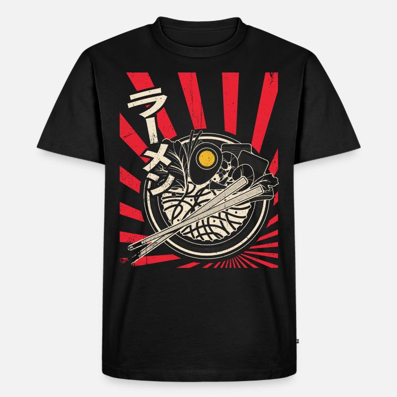 Ramen japan - Männer Premium Bio T-Shirt - Schwarz