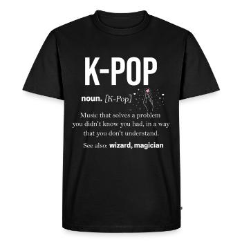 K-pop musique coréenne cadeau Corée Corée Pop - T-shirt Premium bio Homme - noir - Devant - Nico (187cm)