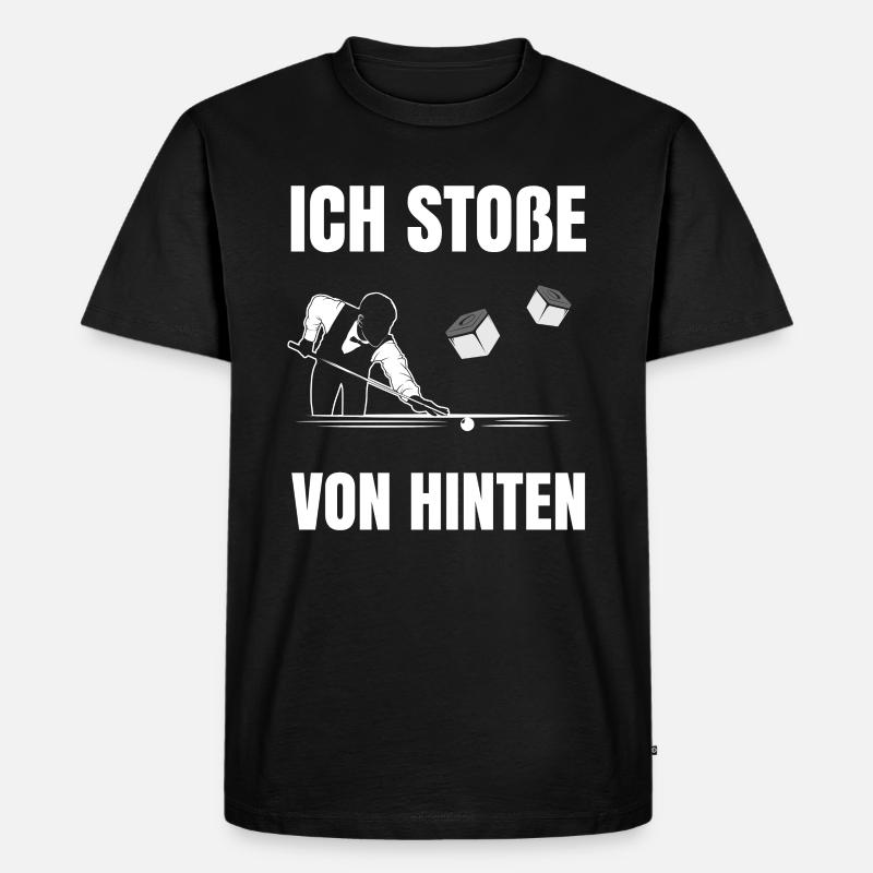 Billard - Männer Premium Bio T-Shirt - Schwarz