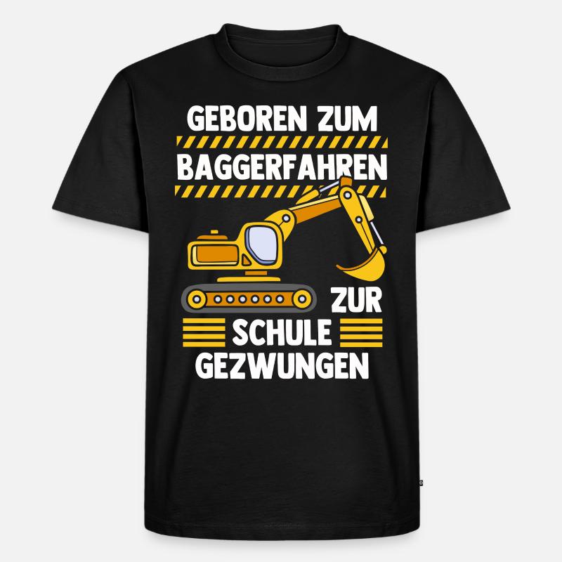Bagger - Männer Premium Bio T-Shirt - Schwarz