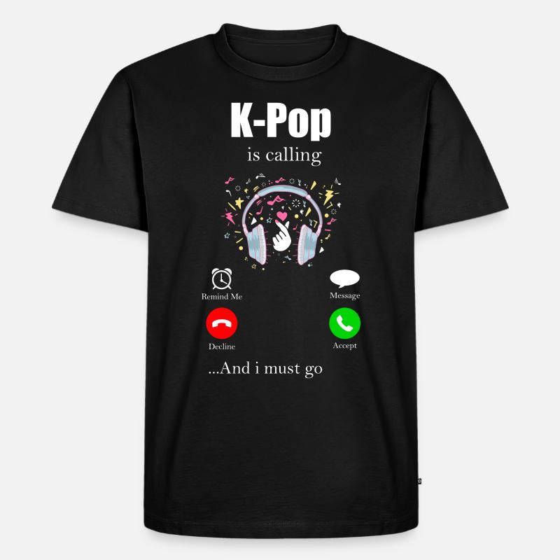 K-Pop - Männer Premium Bio T-Shirt - Schwarz